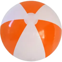 40cm Two-Tone Beach Ball Orange-White